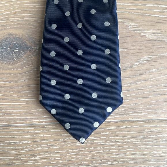 Blue Polka Dot Tie - Picture 2 of 3